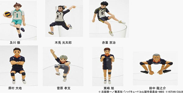 ハイキュー　コップのフチ子　セット　全種類 PUTITTO ハイキュー！！ vol.1 全7種セット 排球 コップのフチ子