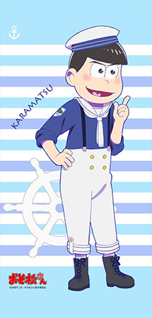 おそ松さん 描き下ろし マリンセーラー松 ミニタペストリー カラ松[エムズ]《在庫切れ》