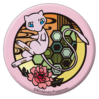 ≪レア・当選品≫ポケモンスタンプバッジ ミュウ バッジ当選品 ポケットモンスター「切り絵シリーズ」 和紙缶バッジ ミュウ