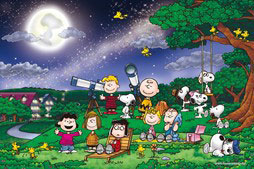 スヌーピー　1000ピース ジグソーパズル 「満月の下で」 エポック社 【新品】ジグソーパズル PEANUTS 満月の下で【光る