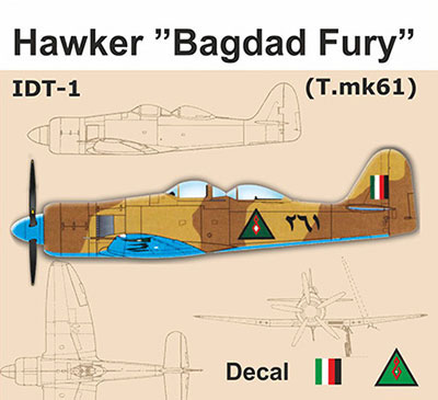 1/48 ホーカー・バクダットフューリーT Mk.61複座練習機イラク軍 