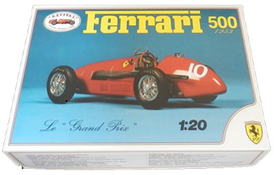 【未組立】イタリア　REVIVAL社製　プラモ　1/20 フェラーリ500 未組立！1953年フェラーリ500プラモデルの魅力 #入荷しました