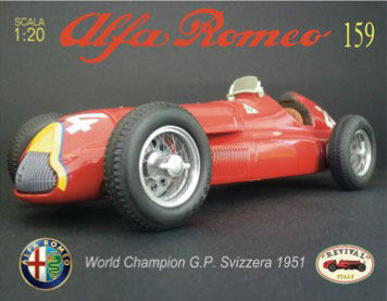 1/20 アルファ・ロメオ 159 1951年 スイスF1GP優勝者 (ダイキャスト