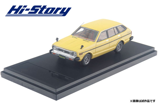 1/43 NISSAN SUNNY CALIFORNIA 1400SGL (1979) イエロー[ハイストーリー]《在庫切れ》