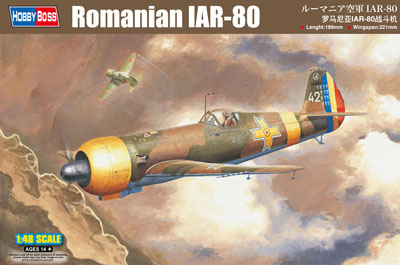 1/48 エアクラフトシリーズ ルーマニア空軍 IAR-80[ホビーボス]《在庫切れ》