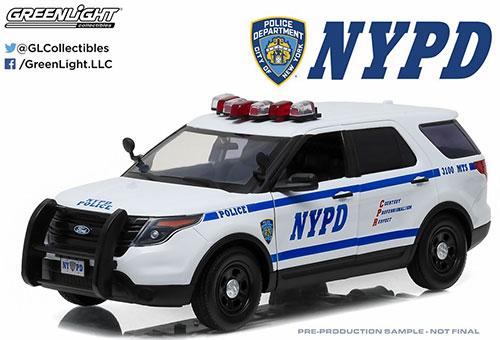 【中古】1/18 2015 Ford Police Interceptor Utility New York City Police Department (NYPD)[グリーンライト]