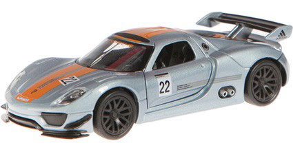 1/24 ポルシェ 918 RSR(シルバー)（再販）[WELLY]《取り寄せ※暫定》
