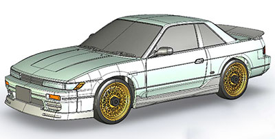 K'sS13 ホビー・楽器・アート 京商ミニッツ日産シルビアS13エアロ