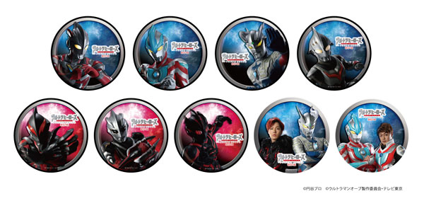 ウルトラヒーローズEXPO2017 、2016 缶バッジ3個　希少 缶バッジ「ウルトラヒーローズ THE LIVE アクロバトルクロニクル 2016