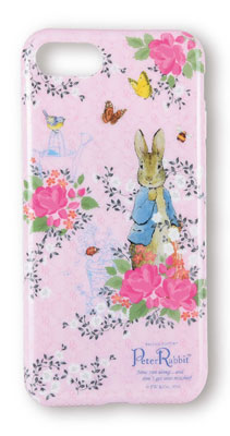 ピーターラビット iPhone 7 対応 ソフトケース 花柄 (PR-24B)[グルマンディーズ]《在庫切れ》