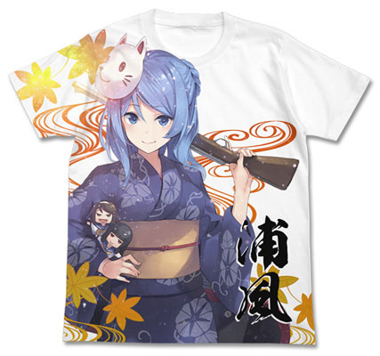 艦隊これくしょん -艦これ- 浴衣の浦風フルグラフィックTシャツ/ホワイト-S[コスパ]