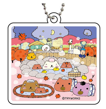 カピバラさん アクリルキーホルダー 温泉[ティー・シー・ピー]《在庫切れ》