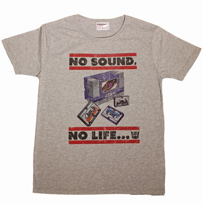 トランスフォーマー/ サウンドウェーブ カレッジ Tシャツ RS-15 グレー サイズXL[レッドスターカンパニー]《在庫切れ》