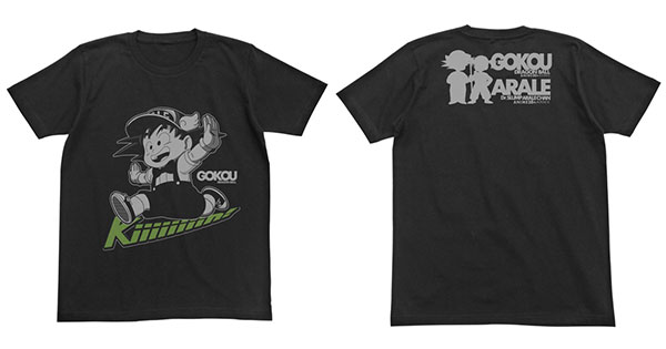 Dr.スランプ アラレちゃん×ドラゴンボール 悟空Tシャツ/ブラック-XL 