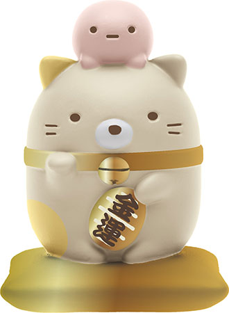 AY17401 すみっコぐらし 開運マスコット ねことたぴおかピンク 