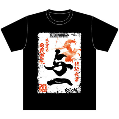 『ドリフターズ』Tシャツ 与一ラベル柄 L[ACG]《在庫切れ》