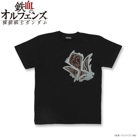 機動戦士ガンダム 鉄血のオルフェンズ Tシャツ 鉄華団落書き柄 黒 XL[バンダイ]《在庫切れ》