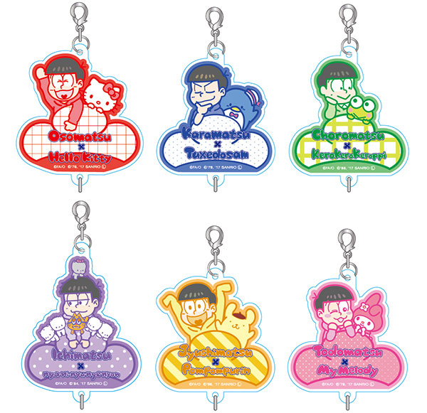 おそ松さん×SANRIO つながる！アクリルチャーム6入りBOX[ティー・シー・ピー]《在庫切れ》