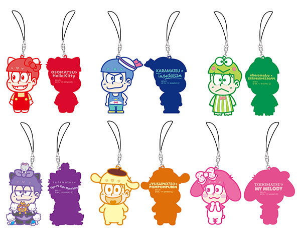 おそ松さん×SANRIO ラバーマスコット 6個入りBOX[ティー・シー