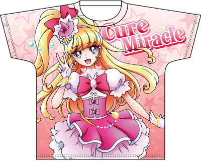 全プリキュア・フルカラープリントTシャツ/「魔法使いプリキュア！」キュアミラクル M[スリーシックスティ]《在庫切れ》