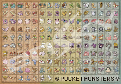 ジグソーパズル ポケットモンスターズ ポケモン図鑑 No.001～No.151