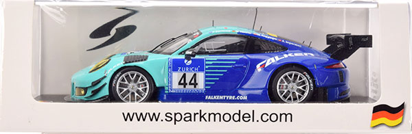 1/43 Porsche 991 GT3R No.44 9th 24h Nurburgring 2016 Falken Motorsports[スパーク]《在庫切れ》