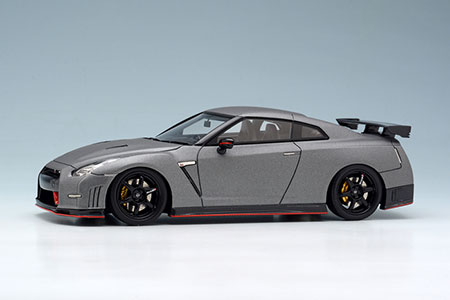 日産純正 1/43 GT-Rニスモ 1/43 ニッサン GT-R NISMO 2014 ダークマットグレー[メイク