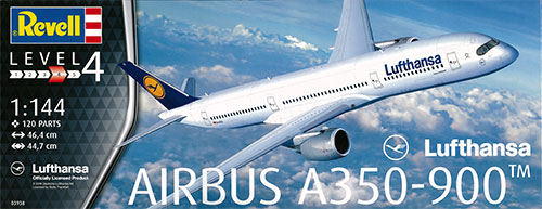 1/144エアバス A350-900 ルフトハンザ プラモデル[ドイツレベル]《発売