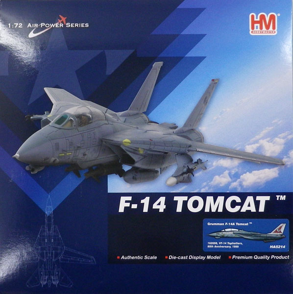 1/72 F-14A トムキャット 第14戦闘飛行隊 “トップ・ハッターズ 創隊80周年記念塗装”[ホビーマスター]《在庫切れ》