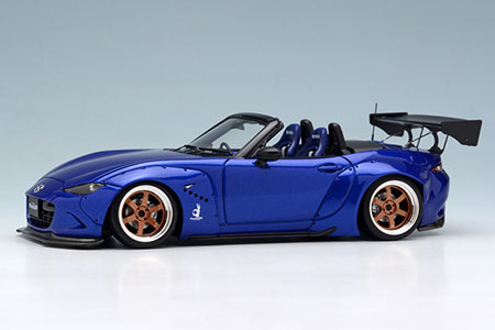 1/43 PANDEM ROADSTER (ND) メタリックブルー / 6 spork Wheel