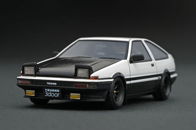 1/43 トヨタ Sprinter Trueno (AE86) 3Door GT Apex White/Black