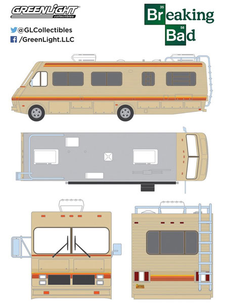 1/43 Breaking Bad (2008-13 TV Series) - 1986 Fleetwood Bounder RV