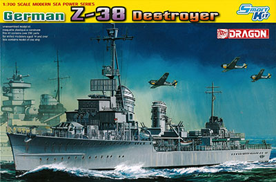 (未使用･未開封品)　ドラゴン 1/700 第二次世界大戦 ドイツ海軍駆逐艦 Z38 プラモデル DR7134 kmdlckf 1/700 WW.II ドイツ海軍駆逐艦 Z38 プラモデル（再販）[ドラゴン