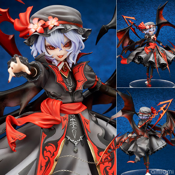 【中古】東方Project レミリア・スカーレット 紅魔城伝説版 イベント限定エクストラカラー 1/8 完成品フィギュア[キューズQ]