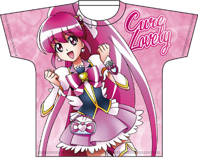 全プリキュア・フルカラープリントTシャツ/「ハピネスチャージプリキュア！」キュアラブリー L[スリーシックスティ]《在庫切れ》