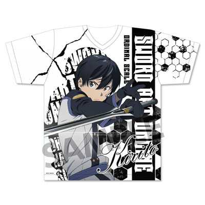ソードアート・オンライン フルグラフィックtシャツ キリト＆アスナＭsize 劇場版 ソードアート・オンライン -オーディナル・スケール