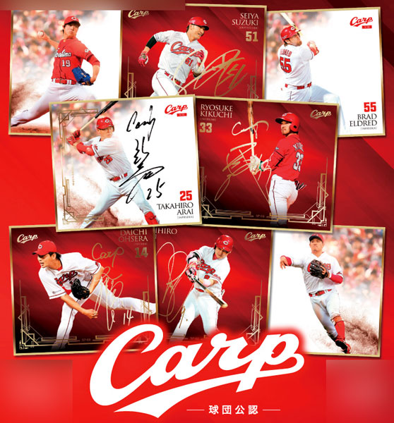 直筆サイン】大瀬良大地 広島東洋カープ トレーディングmini色紙 2017