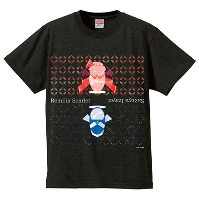 東方Project レミリア＆咲夜Tシャツ ブラック M[ラブ・ラボ]《在庫切れ》
