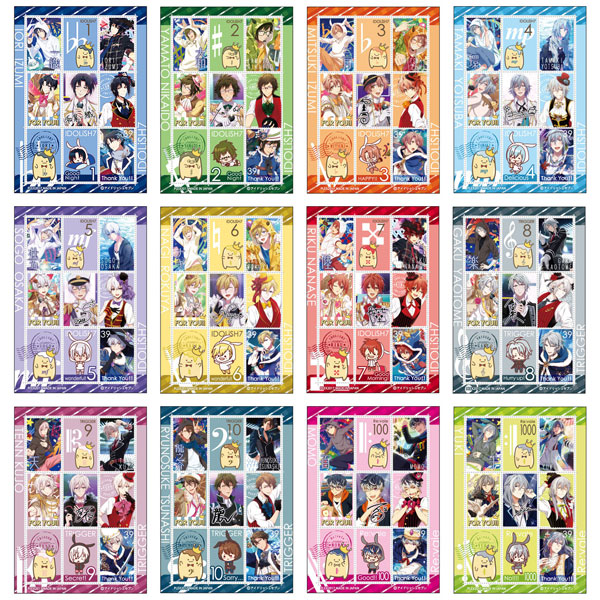 アイドリッシュセブン トレーディング切手風シール 12個入りBOX[プレックス]《在庫切れ》