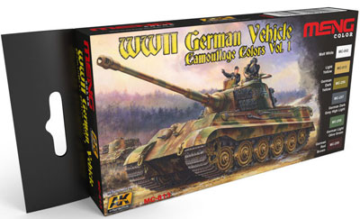 WW.IIドイツ軍車両用迷彩セット Vol.1[MENG Model/AKインタラクティブ]《在庫切れ》