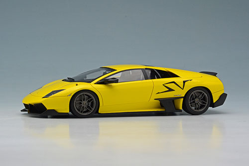 1/43 Lamborghini Murcielago LP670-4 SV Duck tail ver. イエロー