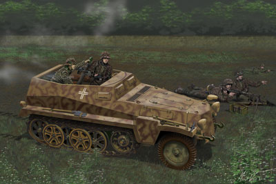 1/35 WW.II ドイツ軍 Sd.Kfz.250/7 アルテ 8cm自走迫撃砲 プラモデル[ドラゴンモデル]《在庫切れ》