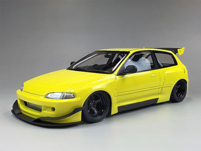 1/18 Honda Civic EG6 Rocket Bunny Yellow[ONEMODEL]【送料無料】《在庫切れ》