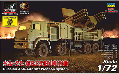 1/72 露・SA-22グレイハウンド・自走地対空ミサイルシステム