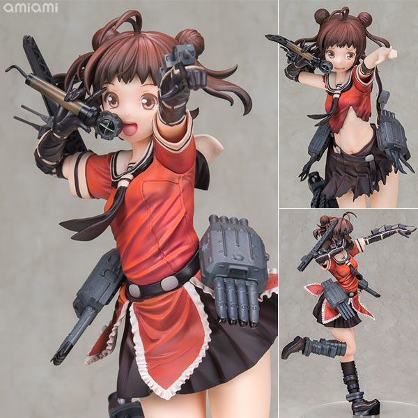 【中古】【特典】艦隊これくしょん-艦これ- 那珂ちゃん 1/7 完成品フィギュア( AKIBA-HOBBY限定)[銀十字社]