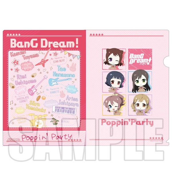 【中古】BanG Dream！ スクールノート風クリアファイル ミニキャラver.[ブシロードミュージック]