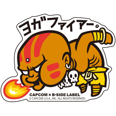 CAPCOM×B-SIDE LABELステッカー ウルトラストリートファイターII ヨガ