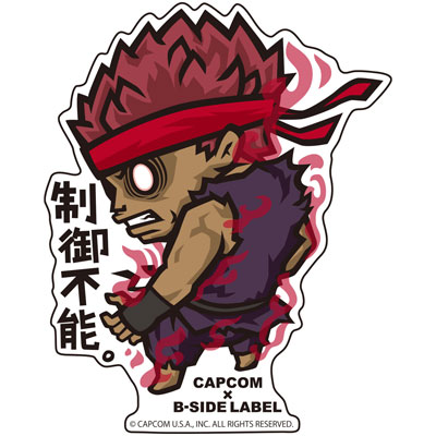 CAPCOM×B-SIDE LABELステッカー ウルトラストリートファイターII 制御不能。[B-SIDE LABEL]《在庫切れ》