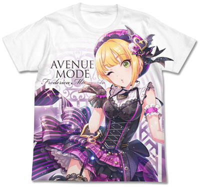 アイドルマスター シンデレラガールズ アベニュー・モード 宮本フレデリカ フルグラフィックTシャツ/ホワイト-L[コスパ]《在庫切れ》