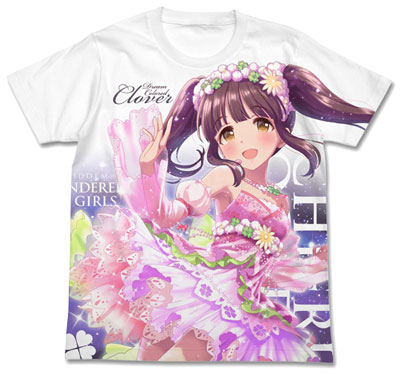 アイドルマスター シンデレラガールズ 夢色クローバー 緒方智絵里フルグラフィックtシャツ ホワイト L 再販 コスパ 在庫切れ